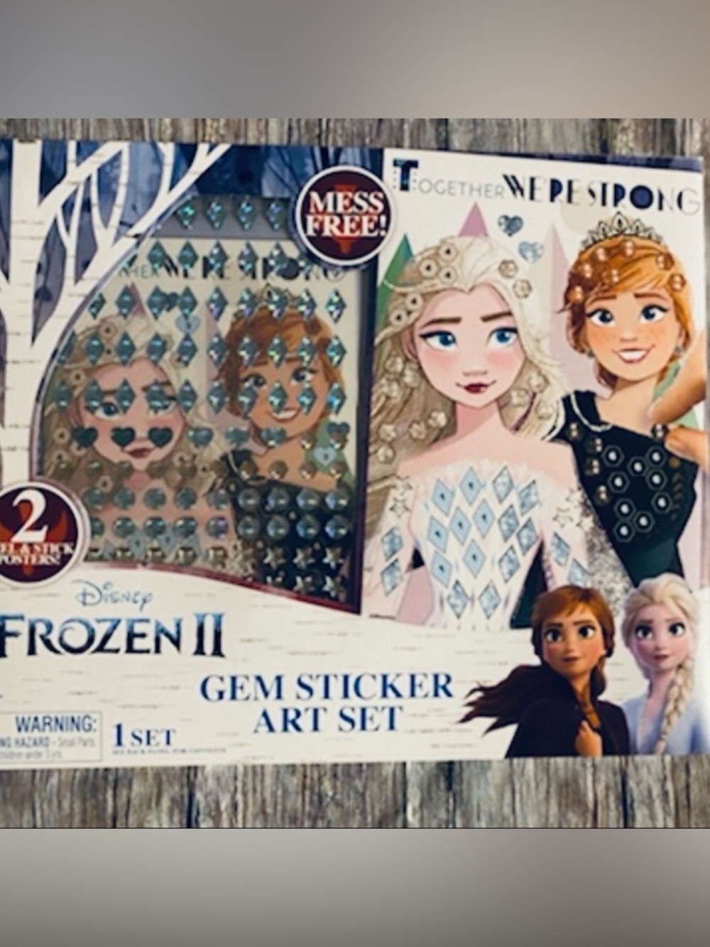 💞 New Disney Frozen Anna & Elsa Gem Sticker Art Set